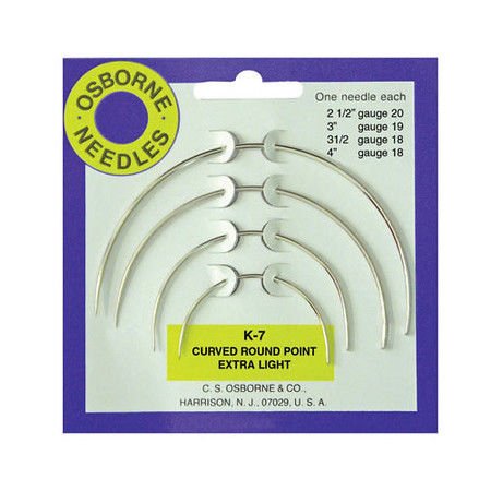C.S. Osborne & Co. No. K-7 - Curved Rd. Point X-Light Needle Card