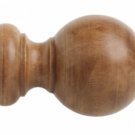 Kirsch Wood Trends Classics Ball Finial, for 3" pole, Estate Oak (MPN# 59083820)