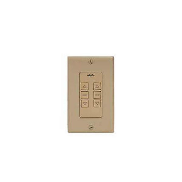 Somfy Dual Push Button Switch Station with screw terminal (Ivory)