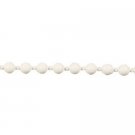 Continuous Plastic Bead Chain Loop -Off-White - Drop: 4"