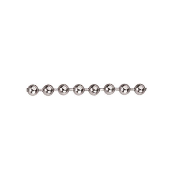 Continuous Metal Bead Chain Loop #10 - Drop:4"- Nickel