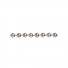 Continuous Metal Bead Chain Loop #10 - Drop:4"- Nickel