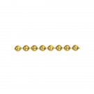 Continuous Metal Bead Chain Loop #10 - Drop:2"- Brass