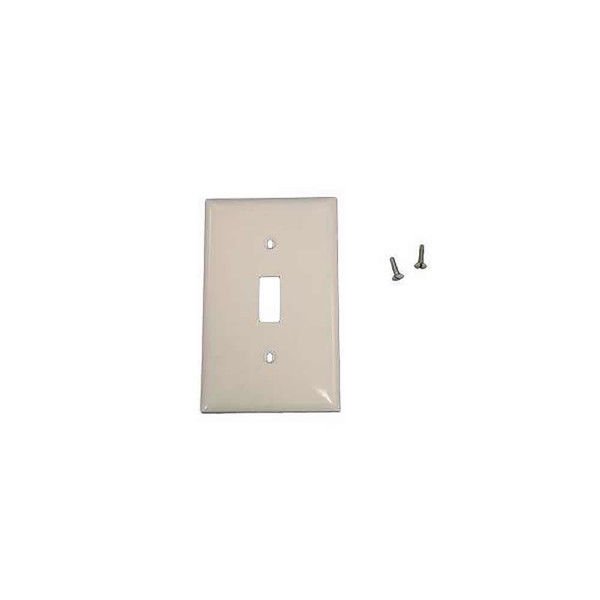 Somfy - Plastic Toggle Single Gang Switchplate (White)