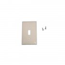 Somfy - Plastic Toggle Single Gang Switchplate (White)