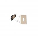 Somfy - Maintained Rocker Switch Kit with Standard Plate (Ivory)
