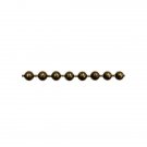 Continuous Metal Bead Chain Loop #10 - Drop:2"- Antique Brass