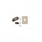 Somfy - Momentary Rocker Switch Kit with Standard Plate (Ivory)