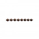 Continuous Metal Bead Chain Loop #10 - Drop:6"- Antique Copper