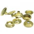 1000 QTY: C.S.Osborne K5717-20-M Shiny Gold Steel Snap Set, Size 24,  5/8" dia.
