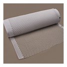25 1/2" Fame retardant Cubical Mesh Curtain with No-Fray Edge with Grommets, Whi