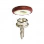 1000 QTY.: C.S. Osborne 5/8" Nickel Screw Studs+Snap Rings+Soft Shells,Size 30