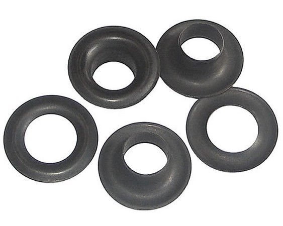 12 QTY-C.S. Osborne - No. B1-4-DULL Black Grommets & Washers,size 4. (71892)