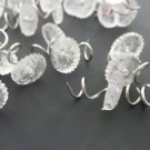 60 Pieces Upholstery Twist Pins: Hold down Bed sheets and Skirts! (Clear Plastic
