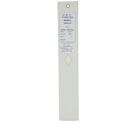 N.B.T.-Waxed Silamide Skeins Thread-Nylon, Silk Replacement for hand sewing- Whi