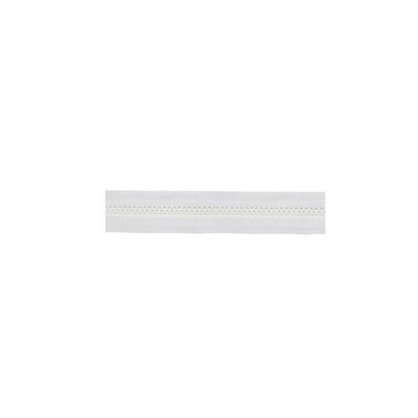 Molded Tooth Zippers - 1 Yard - size: #5 - WHITE