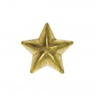 50 QTY: Specialty Upholstery Nails, Small Star, 1/2", Low Dome -  Brass