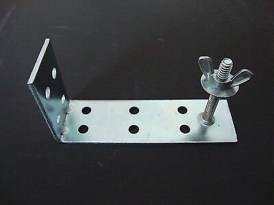 4 QTY: "L" Bracket/YANKEE Bracket,LARGE, w/ wingnut For Roman (or other) Shades