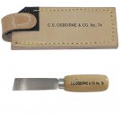 C.S. Osborne & Co. No. 78 - Broad Point Knife & No.74 -  Leather  Knife Sheath