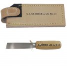 C.S. Osborne & Co. No. 78 1/2- Broad Point Knife & No.74 -Leather  Knife Sheath