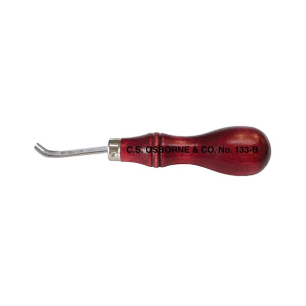 C.S. Osborne No. 133-B-1 -Western Edge Tool (Bent Shank) Size:#1: 3/64" wide