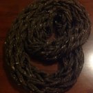 Soft, chunky infinity scarf (brown with tan)
