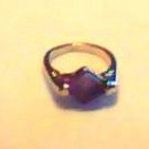 Small Square Amethyst Ring
