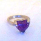 Heart-Shaped Amethyst Ring