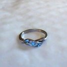 Aquamarine Three-Stone Ring
