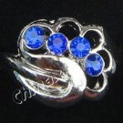 Blue Sapphire and Silver Ring