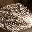 Birdcage veil,top comb.WHITE Blusher veil,Bridal Hair accessory