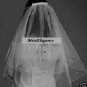 Holy communion Veil, with Diamonte cross,with detachable comb Pencil/ribbon edge