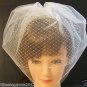 IVORY Tulle Birdcage Veil & French net combined.Top comb,Blusher veil. IVORY VEIL