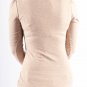 Longer Length 3/4 Sleeve Turtleneck in a Heathered Fabric S1600M