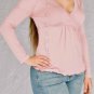 Juliet Sleeve Faux Wrap V Neck Blouse Empire Waisted Tie in Back Loose Flowing S1123L