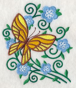 yellow butterfly set of 2