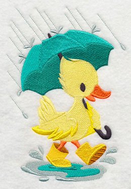 duck in rain set of 2