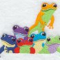 color frogs set of 2