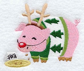 Christmas pig set of 2