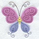 doodle butterfly  set of 2