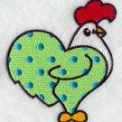 doodle polka dot hen  set of 2