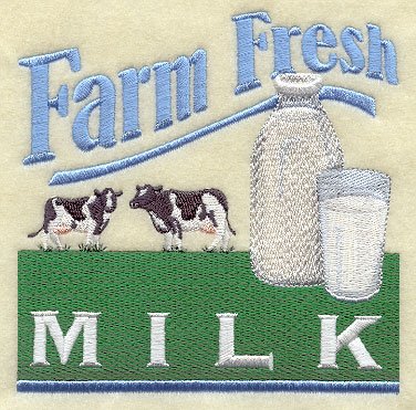 farm fresh milk set of 2
