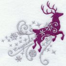 flying reindeer set of 2