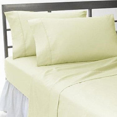 Sheet Set Regular Set 1000 Thread Count Solid IVORY King 100% Egyptian Cotton
