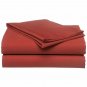 Sheet Set Regular Set 1000 TC  Solid BRICK RED FULL 100% Egyptian Cotton