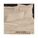 Sheet Set Regular Set 1000 TC  STRIPE  BEIGE FULL 100% Egyptian Cotton