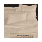 Sheet Set Regular Set 1000 TC  STRIPE  BEIGE QUEEN 100% Egyptian Cotton