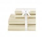 Sheet Set Regular Set 1000 TC TWIN SIZE IVORY STRIPE 100% Egyptian Cotton