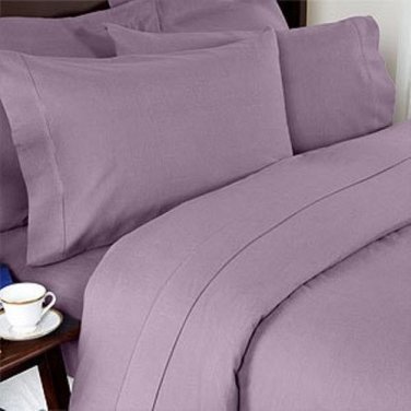 Sheet Set Regular Set 1000 TC TWIN SIZE LILAC SOLID 100% Egyptian Cotton