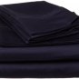 Sheet Set Regular Set 1000 TC TWIN SIZE NAVY BLUE SOLID 100% Egyptian Cotton